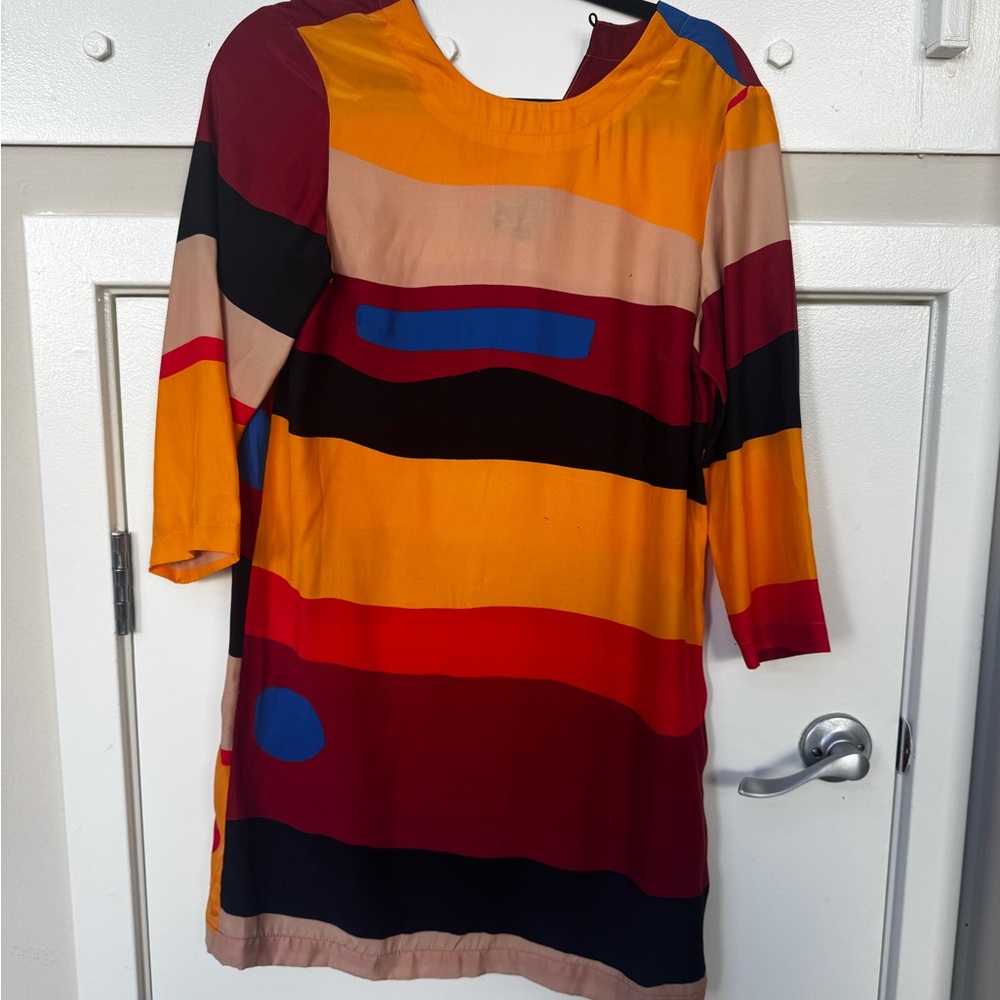 Rare Dusen Dusen Silk Sunset Mini Dress